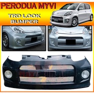 PERODUA MYVI TRD FRONT BUMPER (TRD/PASSO) FOR MYVI PASSO BUMPER DEPAN WITH LAMP FIBER BUMPER SKIRT L