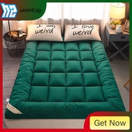 [In stock]thick down cotton 10cm mattress foldable soft mattress for single double student dormitory tatami topper mattress matress feather velvet soft mattress foldable matress UU