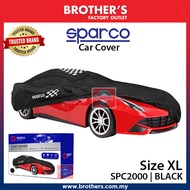 SPARCO CAR COVER SIZE M/L/XL/XXL1/XXL2/XXL3/XXL/MPV2 SPC2000 | BLACK High Quality