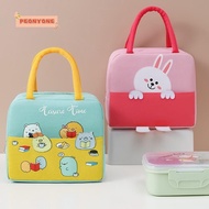 PEONYTWO Cartoon Lunch Bag, Lunch Box Accessories Thermal Bag Insulated Lunch Box Bags, Convenience Insulated Thermal Portable Tote Food Small Cooler Bag