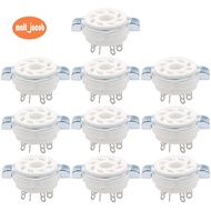 10PCS Chassis Mount 8 Pin K8A Octal Ceramic Tube Sockets for KT88 KT66 6SN7 5AR4 GZ34 5881 6V6 5U4G 