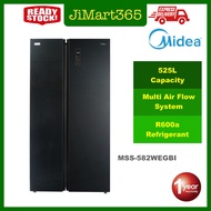 Midea MSS-582WEGBI Gross 580L Side By Side Refrigerator / Fridge / Peti Sejuk