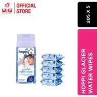 HOPPI GLACIER WATER WIPES 20S X 5