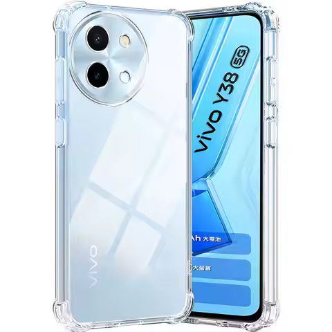 Phone Case For Vivo V40 Lite Case Clear Soft Silicone Shockproof Airbag Bumper For Vivo V40 Pro 5G V