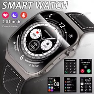 New Bluetooth Call Smart Watch for Men 2.01" HD Curved Screen Sports Watch Heart Rate Monitor Waterp