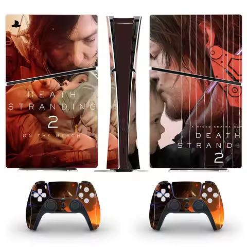 Game Death Stranding 2 PS5 Slim Digital Skin Sticker Protector Decal Cover for Console Controller PS