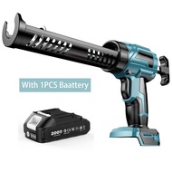 Electric Caulking Gun with 1PCS Battery 4 Speeds Cordless Caulking Gun Doors Windows Filling Sewing 