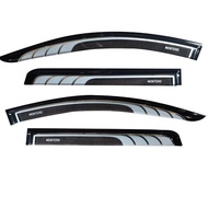 Mitsubish Mirage G4 Xpander Montero L300 Rain Visor Rain Guard Window Visor (Two Tone / Black Net)