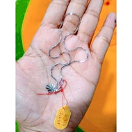 Authentic 925 Silver Gold Plain Anklet