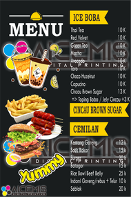 DAPAT 2 PCS !!! / DAFTAR MENU BOBA / DAFTAR MENU THAITEA / DAFTAR MENU MINUMAN / DAFTAR MENU MINUMAN