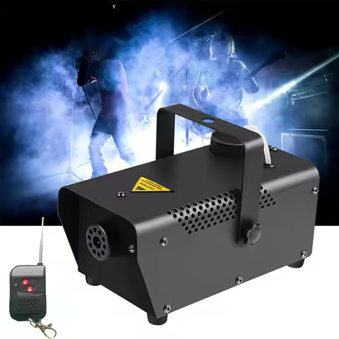 DJ Party Automatic Smoke Machine Remote Control 400W Mini Stage Fog Machines Disco Club Wedding Live