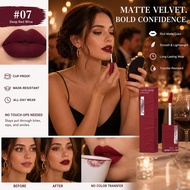 DUNUF 8 Color Square Tube Lip Gloss Matte Velvet Smooth Set Lipstick W6U4