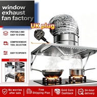 Kitchen Range Hood Wall Mounted Stainless Steel Smoke Collecting Exhaust Fan Oil Fume Purifie Ventil