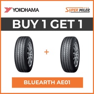 2pcs YOKOHAMA 185/65R15 AE01 BLUEARTH 88H Car Tires