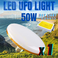 LED UFO Light E27 หลอดไฟ UFO หน้ากว้าง 18.5 เซนติเมตร ให้แสงสว่างรอบด้าน 50W (แพ็ค 1/2/5/10)  หลอดไฟยูเอฟโอท้องถิ่น หลอดไฟLED UFO โคมพาเนลไลท์แอลอีดี Panel Light