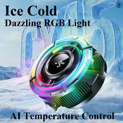 CX15 new mobile phone radiator magnetic back clip semiconductor icing AI intelligent temperature con