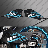 For CFMOTO CF MOTO 675SR-R 675 SR-R Motorcycle Swing arm chain cover Decal Rotating Shaft Swingarm S