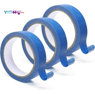 3Rolls Blue Painters Tape Safe Wall Painting, Edge Finishing-1 Inch X 22 Yards Blue