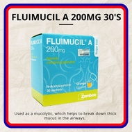 FLUIMUCIL A 200MG 30'S (SACHET) - ORANGE