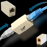 BAREL CONNECTOR RJ45 FEMAIL TO FEMAIL CAT5 / 5E / 6 / 6a Ethernet LAN EXTENSION CREAM