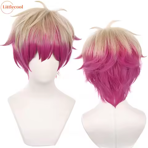 High Quality Alexis Ness Cosplay Wig BLUE LOCK The Magician Cosplay Magenta Heat Resistant Synthetic
