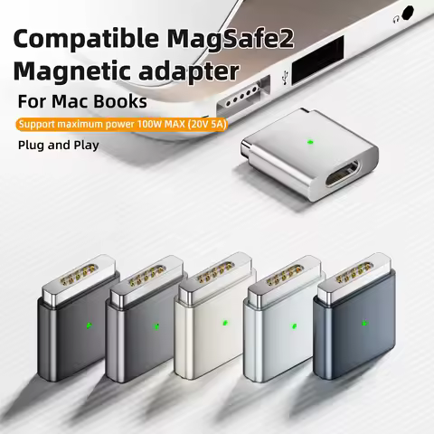 Compatible MagSaf2 Magnetic Charging Adapter USB-C to magsafe2 Converter for MacBook Pro A1398/A1424