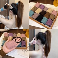20pcs/set Korean Fashionable High Ponytail Hair Tie High Elastic and Durable Hair Rope