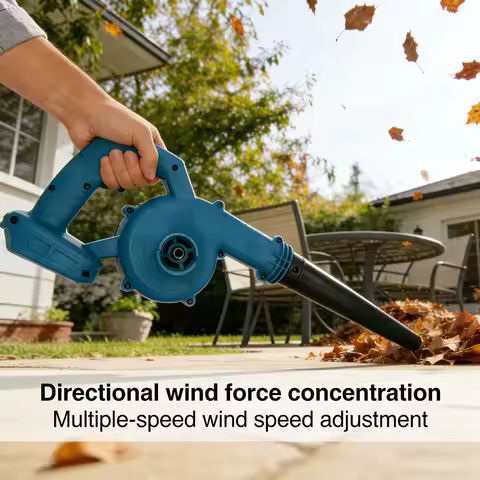Cordless Electric Air Blower 2 IN 1 Air Blower Handheld Leaf Computer Dust Collector Cleaner For 18V