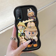 Four Tourist labubu dolls Casing for OPPO A57 A77 A31 A8 A9 A5 2020 A11X Realme NOTE 50 5I C3 C12 C1