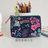 Cath kidston กระเป๋าใส่เหรียญ ผ้าแคนวาส พิมพ์ลายดอกไม้ ขนาดเล็ก น่ารัก สําหรับผู้หญิง