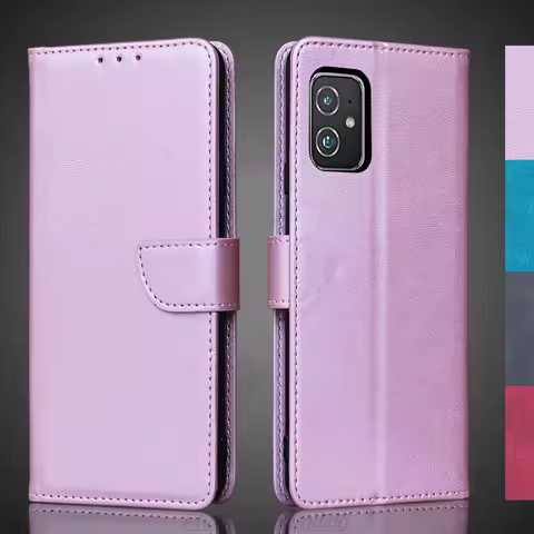 Wallet Flip Cover Leather Case for ASUS Zenfone 8 Zenfone8 Pu Leather Phone Bags protective Holster 