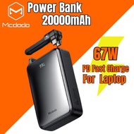 Mcdodo MC-433 67W 20000mAh 3Ports Ultra Mini USB C Portable Charger PD 67W 65W 45W Power Bank 20000m