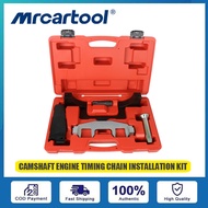 MRCARTOOL ชุดติดตั้งโซ่ไทม์มิ่งเครื่องยนต์เพลาลูกเบี้ยวสําหรับ Mercedes Benz M271 C200 E260 C180 Tim