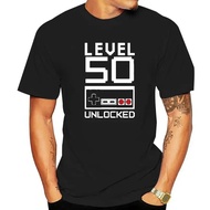 Level 50 Years Old 1972 50th Birthday Gift T Shirts Graphic Cotton Streetwear Short Sleeve O-Neck Harajuku Oversized T-shirt