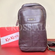Kickers Chest Bag Backpack Original Genuine Leather Male Female 87700