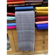 (Fabric Set) Silk Fabric Raised With Glass Beads Natural Color (2 Meter Patterned + 2 Plain Color) P