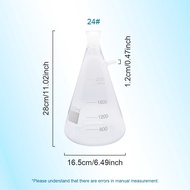 1pcs 100ml 250ml 500mlBorosilicate Glass Vacuum Grinding Mouth Filtration Suction Flask Laboratory F