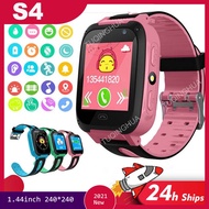 S4 Jam Kids Smart Watch Waterproof Phone Watch Children SOS Kids Tracker Anti-Lost Children Baby Wri