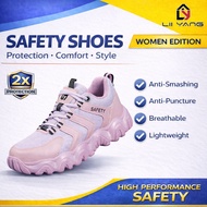 GUYISA Safety Shoes Women Safety Shoes Steel Toe female Fashion Safety Shoes Lady Worker Shoes Steel