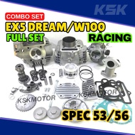 Block+Head Ex5 Dream Spec 53/56 Combo Set Full(blok wave100 ex5 dream 53 56 racing combo set espada 