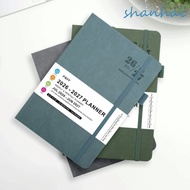 SHANHAI 2026-2027 Schedule Book, Convenient Simple Agenda Planner Notebook, Week Planner A5 English 