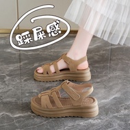 sandal perempuan sandal perempuan plus size Roman Sandals - Summer Genuine Leather Women's Size 41