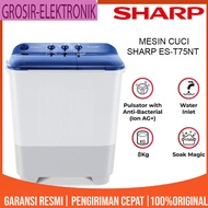 Sharp T75nt Mesin Cuci 2 Tabung Kapasitas 8 Kg