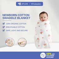 ATLAS Baby Blanket Newborn Cotton Baby Blanket Soothing Aircon Blanket Swaddle Cloth婴儿毯