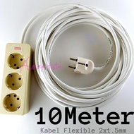 EXT UTICON 3-HOLE FLEXIBLE CABLE PLUG 10 METERS 2X1.5MM READY TO SHIP