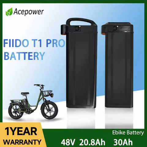 48V 20.8Ah 30Ah Folding Electric Bike Batteries For Fiido T1 T2 Cargo Fiido T1 Pro Q2 Replacement Ba