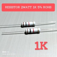 5 PCS 2WATT 2W 1K CF 5% ROHS RESISTORS