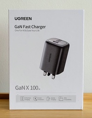 Ugreen 100W 4 Port GaN Nexode Quick Charger for Phone Tablet Laptop (SG Plug, 3 USB-C, 1 USB-A)
