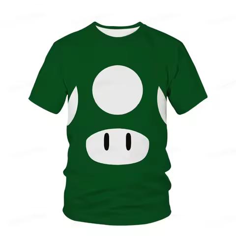 The 2026 Summer Quick-drying Cartoon Super Mario Bros. 3 D Men's T-shirt Coat Children Sportswear wi