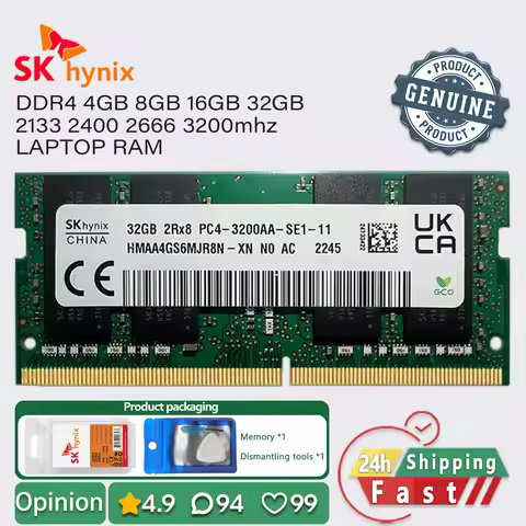 SK Hynix DDR4 16GB 8GB 4GB 3200 2666 2400 2133 laptop memory ram sodimm pc4 1.2v